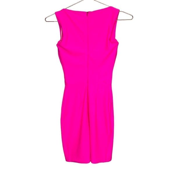 NEW Alex Perry Orin Knot Front Corset Sleeveless Bodycon Mini Dress Pink Size 4 - Picture 8 of 13